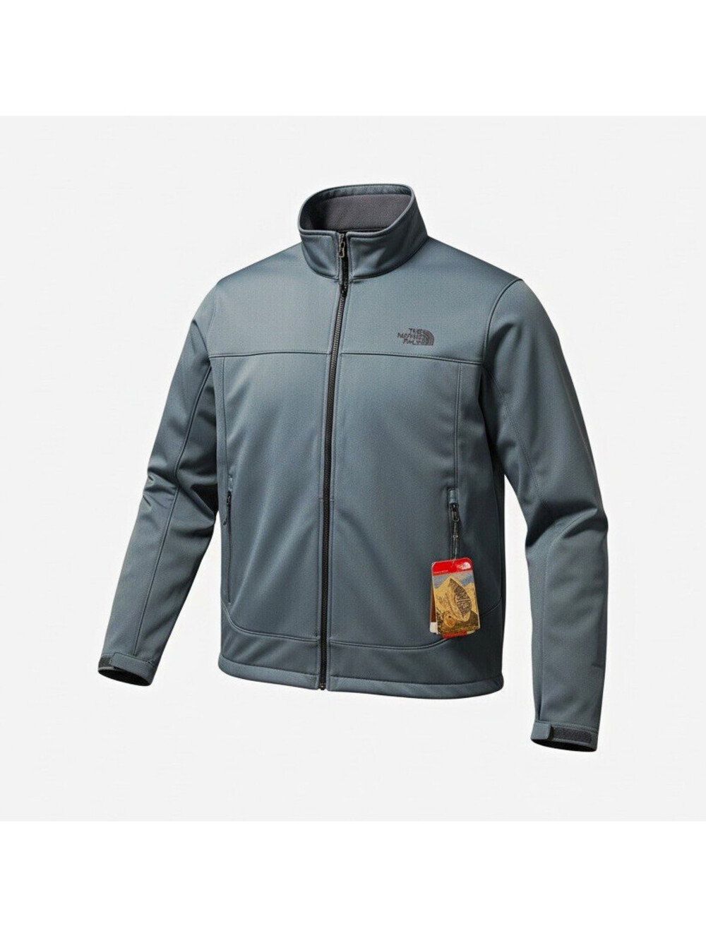 The North Face Men's 2XL Blue Softshell Jacket Lightweight Full Zip Relaxed
